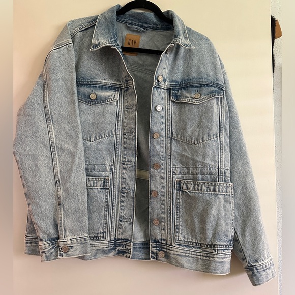 Gap Cinched Oversized Denim Jacket - Picture 5 of 10